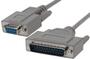 10FT MODEM CABLE DB9-F to DB25-M
