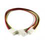Power Cable Y 5.25 TO 2-5.25 14-inch Long