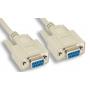 SERIAL NULL MODEM CABLE 25FT DB9-F DB9-F