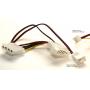 3-Pin Fan to 4-Pin Pass-Through Power Adapter Cable 6 Inch TAKE-OFF