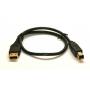USB Cable 18 Inch 1.5 Feet Black ROHS