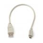 USB CAMERA CABLE MINI-B 5-Wire 12IN BEIGE 1FT