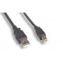 USB 2.0 COMPUTER CABLE TYPE A to TYPE B BLACK 3FT