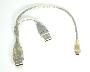 USB PORTABLE HARD DRIVE Encloser Cable A-Male A-Male to Mini-B-Male