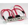 SATA-L Dual Ports on Bracket  17 inch Leader